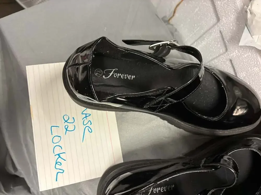 Forever Black Patent Mary Jane Platform Shoes